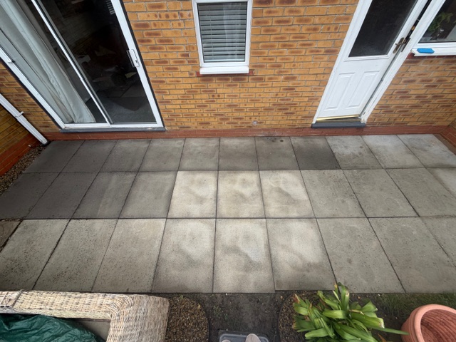 Patio after cleaning